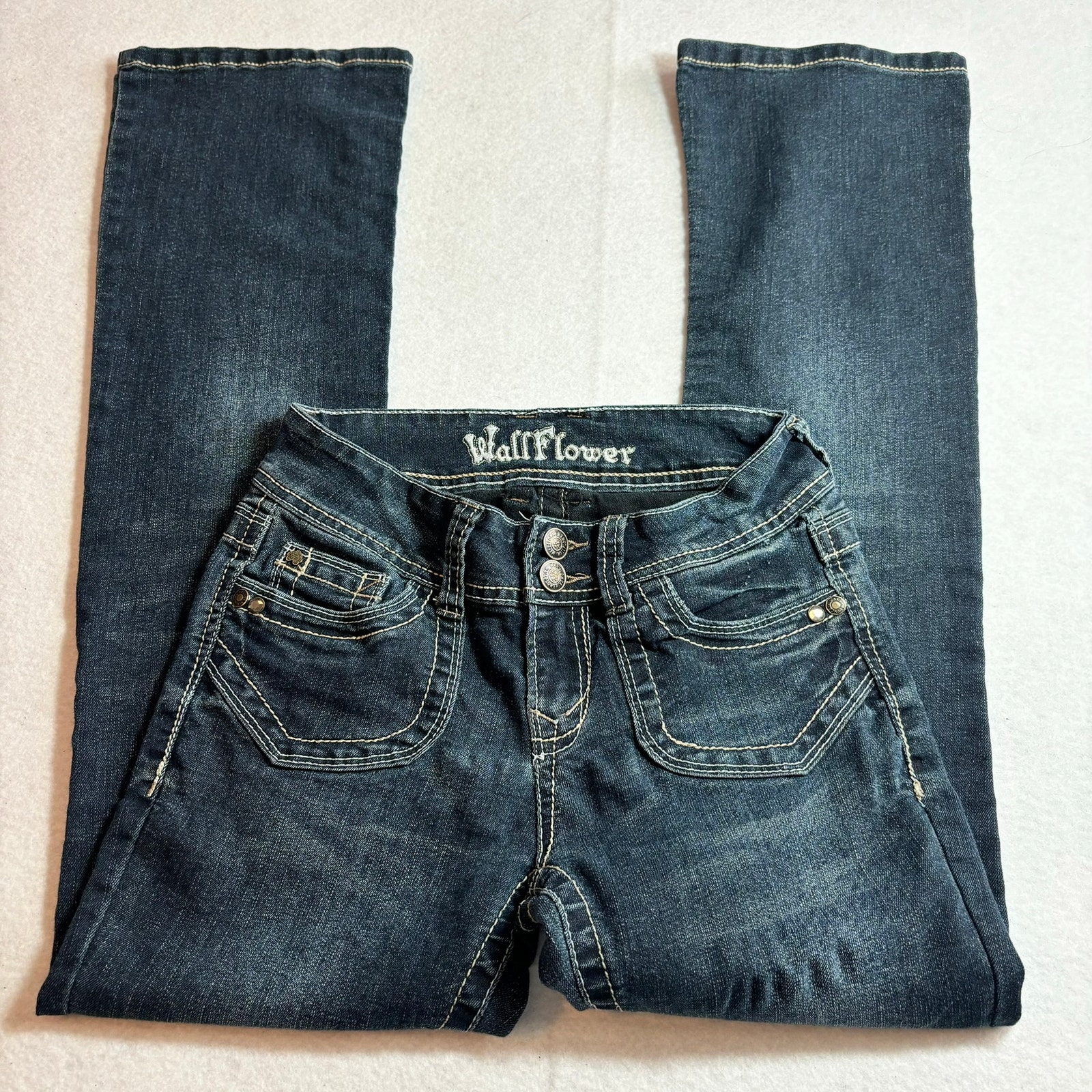 Wallflower Bootcut Pocket Designs Jeans- No Size Tag